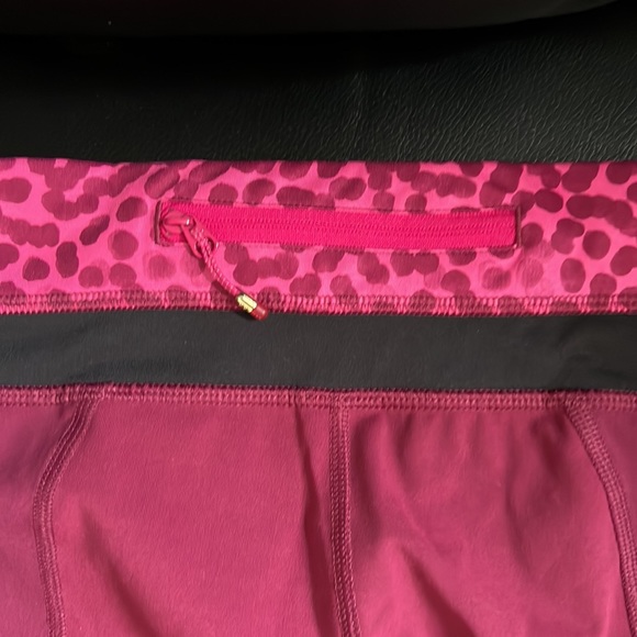 Lululemon Pace Rival Leggings size 4 (small)pants Maroon Dark Adobe Burgandy Red - Picture 3 of 8